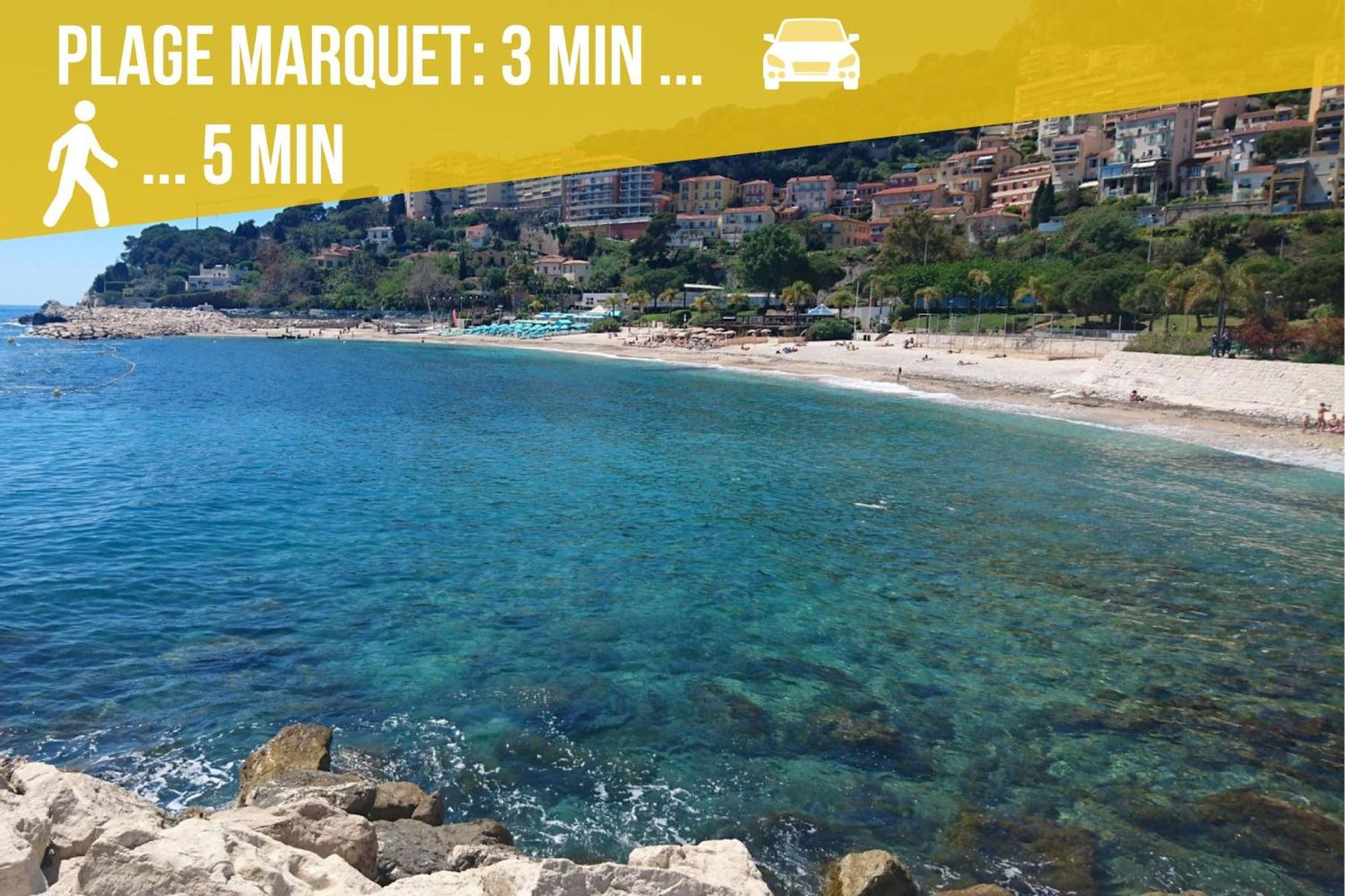 Appartement Moderne Climatise Monaco Vue Mer Cap-d'Ail Exteriér fotografie
